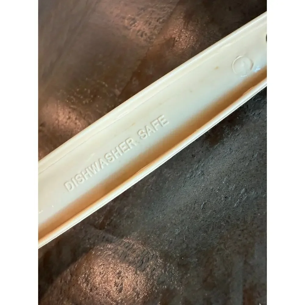 Vintage Ecko Slotted Pasta Spaghetti Spoon Fork Off White Made In USA